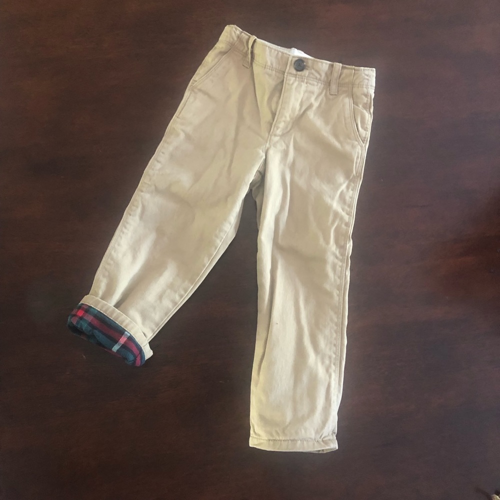 GAP kids size 4T Flannel Lined Khakis